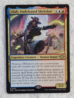 MTG Lilah, Undefeated Slickshot Outlaws of Thunder Junction #217 Rare NM - Image 2