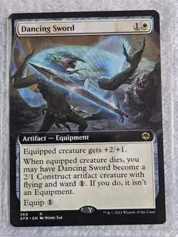 MTG Dancing Sword (Extended Art) #360 Adventures in the Forgotten Realms Rare NM - Image 4