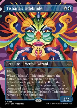 1x Tishana's Tidebinder - Foil - Borderless Light Play MTG Magic - Kid Icarus - - Image 1