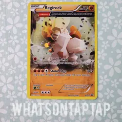 Pokemon Card Regirock XY49 Black Star Promo XY Roaring Skies 3 Pack Blister LP - Image 1