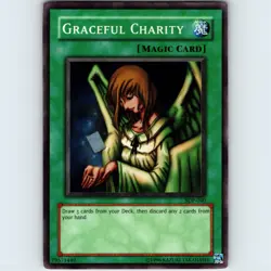Yugioh Graceful Charity SDP-040 Unlimited Super Rare Holo MP-LP ðŸ’Ž - Image 1
