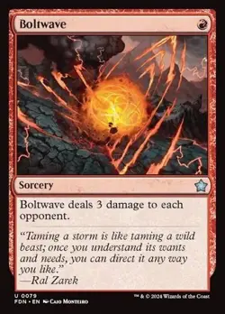 Boltwave Foundations Uncommon Magic The Gathering Card Mint Condition - Image 1