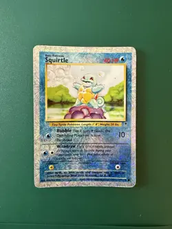 Squirtle PokÃ©mon card from Base Set, 63/102, 1999 Wizards of the Coast release - Image 1