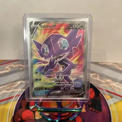 Pokemon TCG Sword & Shield Base Set Sableye v Full Art Ultra Rare Card 194/202 - Image 2
