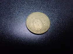 Pokemon Card Banpresto 1997 Promo Game Coin Gold Shining Pikachu #1 - Image 6