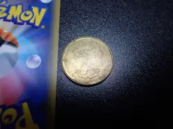 Pokemon Card Banpresto 1997 Promo Game Coin Gold Shining Pikachu #1 - Image 9