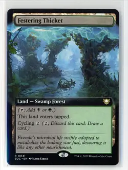MtG EoC Festering Thicket #41 Extended Art Non-Foil - Image 1