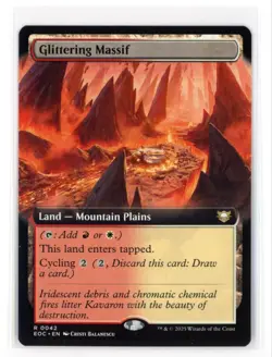 MtG EoC Glittering Massif #42 Extended Art Non-Foil - Image 1