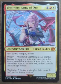 MTG Lightning, Army of One Non-Foil from UB Final Fantasy NM - Image 1