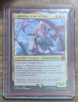 MTG Lightning, Army of One Non-Foil from UB Final Fantasy NM - Image 2