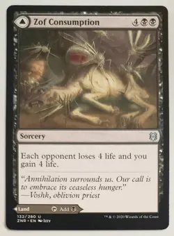 Zof Consumption / Zof Bloodbog Lp Zendikar Rising 132 Magic The Gathering MTG - Image 1