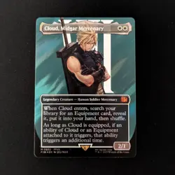 MTG \\>> Cloud, Midgar Mercenary (Surge Foil) (NM) <<// - Image 1
