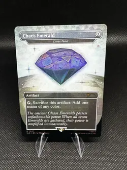 Magic The Gathering Secret Lair Sonic Chaos Emerald 7037 Mint!!! fast shipping!! - Image 1