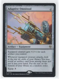 #16 2025 Magic Aetherdrift Commander Adaptive Omnitool Rare - Image 1