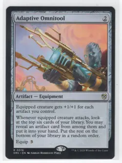 #16 2025 Magic Aetherdrift Commander Adaptive Omnitool Rare - Image 3