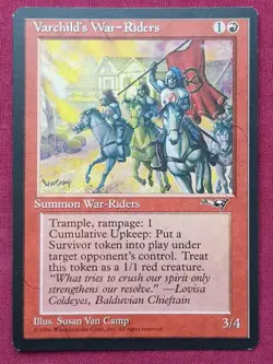 Magic The Gathering ALLIANCES VARCHILD'S WAR-RIDERS red card MTG - Image 1