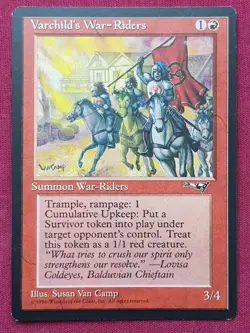 Magic The Gathering ALLIANCES VARCHILD'S WAR-RIDERS red card MTG - Image 3