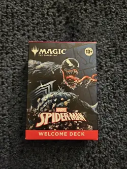 Magic The Gathering Spider-Man Venom Welcome Deck SDCC 2025 Hasbro - Black DECK - Image 1