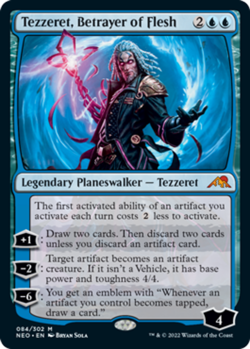 1 x Tezzeret, Betrayer of Flesh - Kamigawa: Neon Dynasty - NM-Mint - MTG - Image 2