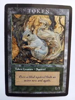 4x Squirrel Old Style Tokens / 4x Squirrel Tokens for MTG. Retro Style - Image 2