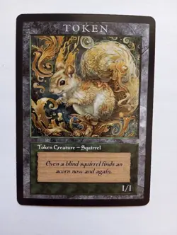 4x Squirrel Old Style Tokens / 4x Squirrel Tokens for MTG. Retro Style - Image 4