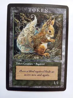 4x Squirrel Old Style Tokens / 4x Squirrel Tokens for MTG. Retro Style - Image 5