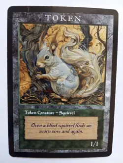 4x Squirrel Old Style Tokens / 4x Squirrel Tokens for MTG. Retro Style - Image 8