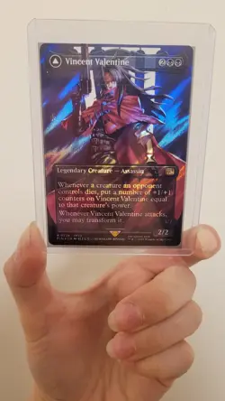 MTG Vincent Valentine Borderless Surge Foil 0528 Final Fantasy NM - Rare - Image 1
