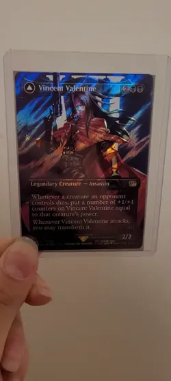 MTG Vincent Valentine Borderless Surge Foil 0528 Final Fantasy NM - Rare - Image 2