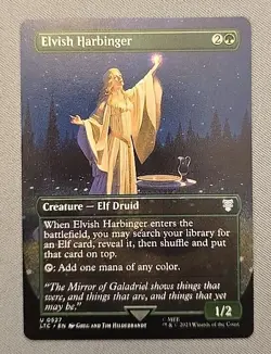 Elvish Harbinger Borderless - LTC 0527 - NM - MTG Magic - Image 1
