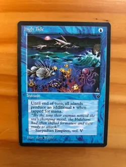MTG Fallen Empires High Tide (Coral Weber) LP - Image 2