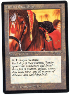 Jandor's Saddlebags -- MTG (MP Quality) - Arabian Nights - See scans!! - Image 3