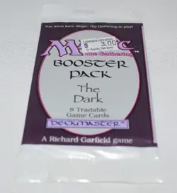 MTG MAGIC THE GATHERING THE DARK BOOSTER PACK 1994 SEALED - Image 2
