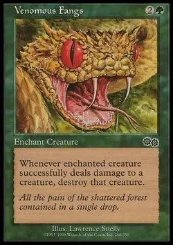 Venomous Fangs x4 4x Urza's Saga NM MTG - Image 1