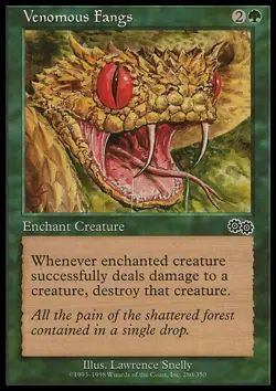 Venomous Fangs x4 4x Urza's Saga NM MTG - Image 2