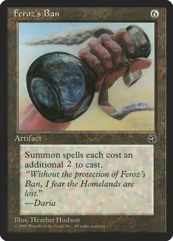 Magic the Gathering (mtg): HML: Feroz's Ban  (x 4) - Rare - Image 2