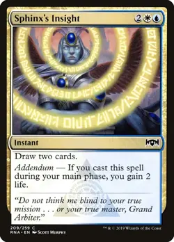 Magic the Gathering (mtg): RNA: Sphinxs Insight  (x 4) - Image 1