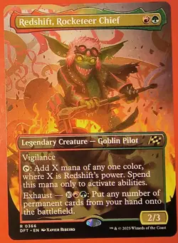 MTG, AETHERDRIFT: REDSHIFT, ROCKETEER CHIEF - RARE #0366 , REGULAR FINISH NM - Image 1