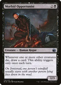MTG Morbid Opportunist ** Innistrad: Midnight Hunt ** English (MP) - Image 3