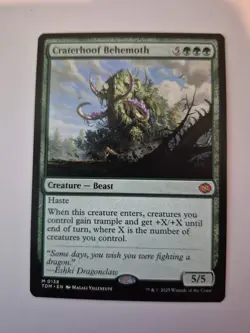 1x MTG Magic the Gathering Craterhoof Behemoth Tarkir Dragonstorm 138 NM x1 - Image 2
