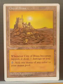 mtg CITY OF BRASS NM 5th Edition -Argo- - Image 3