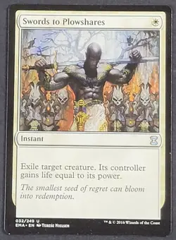 MTG - 1x Swords to Plowshares - Eternal Masters - LP/NM - Magic the Gathering - Image 1