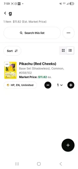 Pikachu Red Cheeks Base Set Shadowless Card 058/102 Regular HP Condition - Image 3