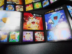 Pokemon Card Carddass Coris Promo Non Holo Sticker 4 SET Pikachu Pichu etc #2204 - Image 6