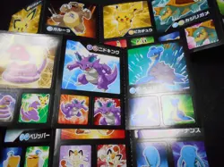 Pokemon Card Carddass Coris Promo Non Holo Sticker 4 SET Pikachu Pichu etc #2204 - Image 7