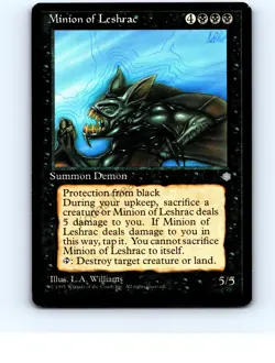 Minion of Leshrac # Rare Ice Age MTG NP Near Mint or Better - Image 1