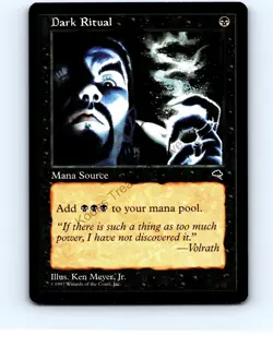Dark Ritual #118 Common Tempest MTG NP Near Mint or Better - Image 1