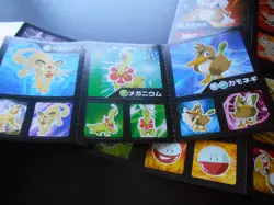 Pokemon Card Coris Promo Non Holo Sticker x4 Pikachu Meganium Ditto etc #3990 - Image 2