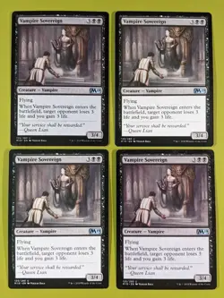 Vampire Sovereign x4 Core Set 2019 M19 4x MTG Magic the Gathering - Image 1