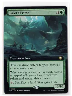 MtG EoC Baloth Prime #33 Extended Art Non-Foil - Image 1